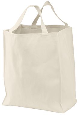 Port Authority® 10oz Ideal Twill Grocery Tote - 15"h x 13"w x 7"d